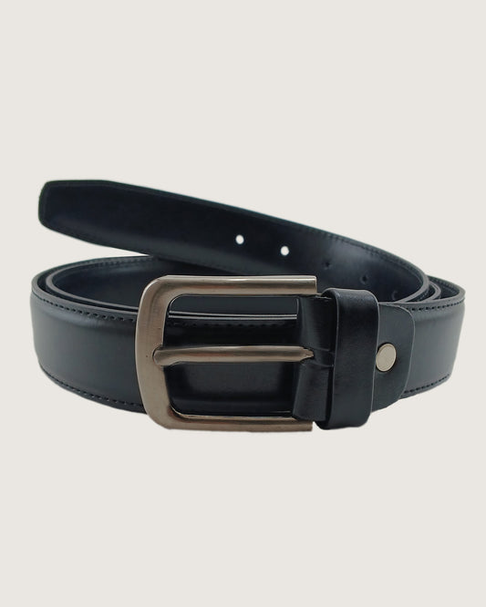 MINIMAL Black Leather Belt