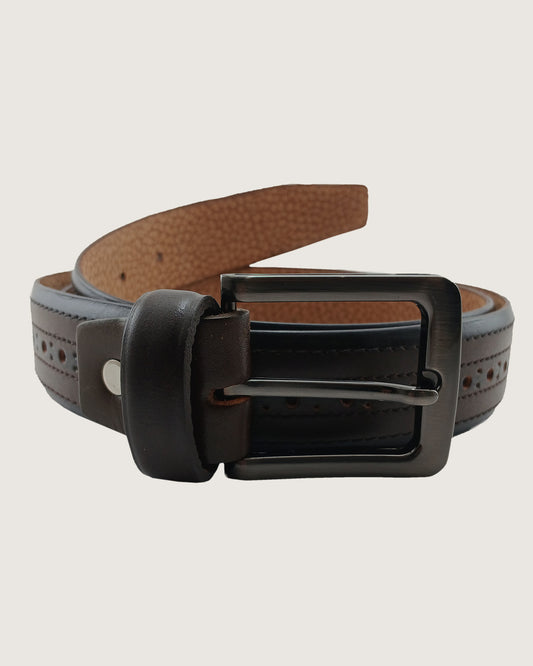 TRAILMARK Brown Leather Belt