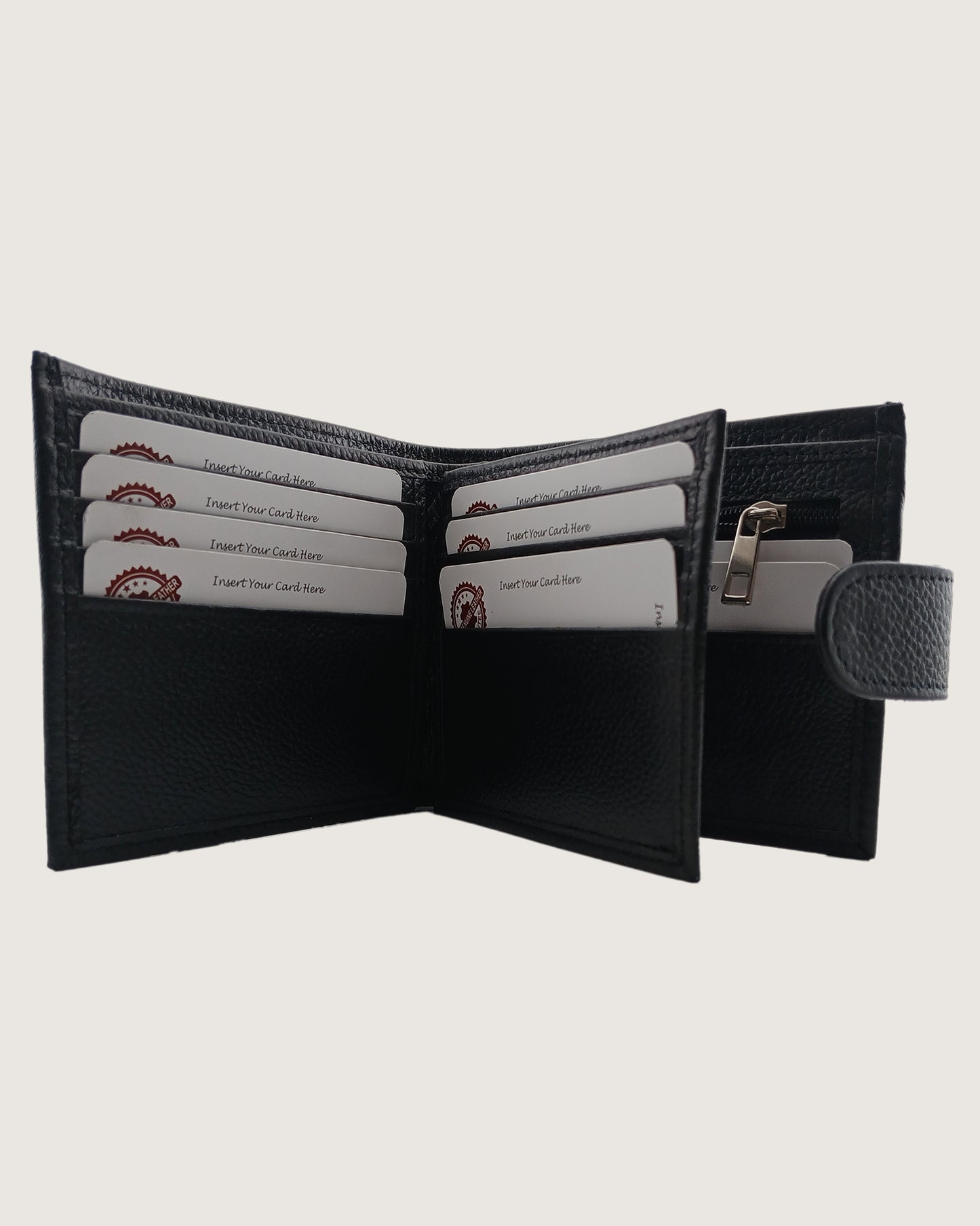 LockFold Leather Bifold Wallet