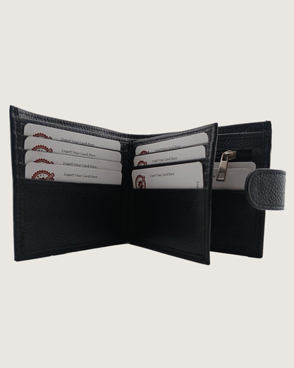 LockFold Leather Bifold Wallet