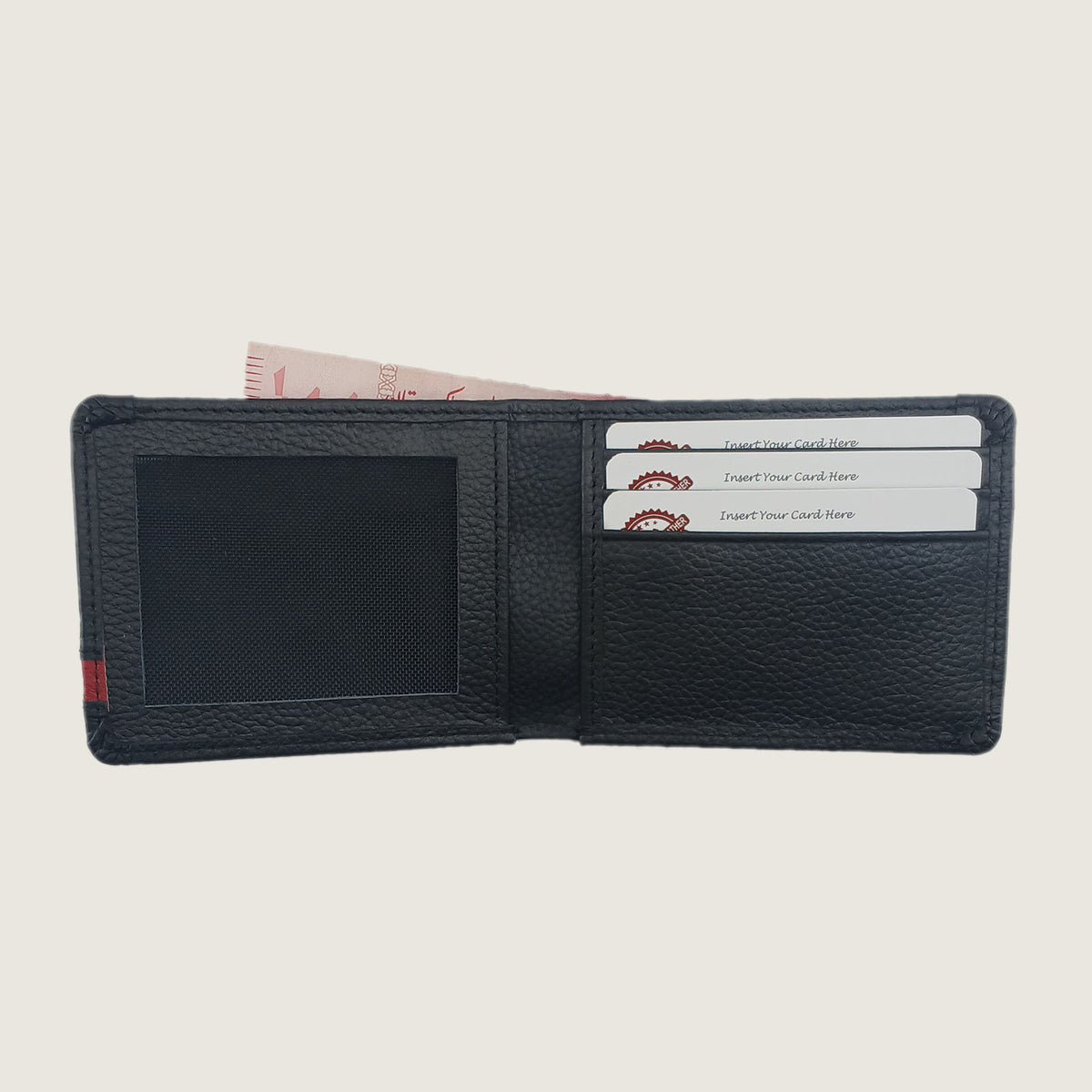 Black Card Wallet Made of Premium Genuine Leather