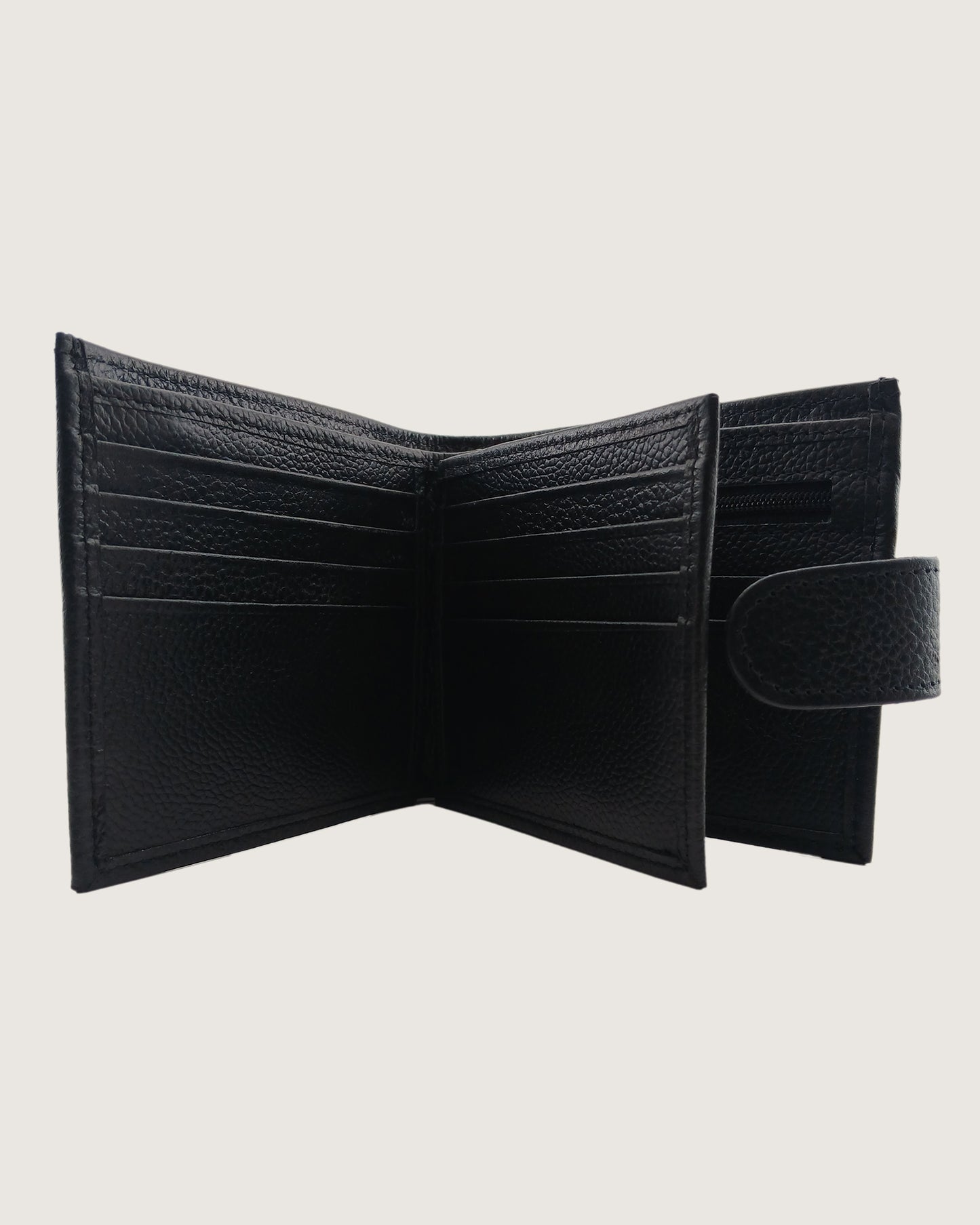 LockFold Leather Bifold Wallet