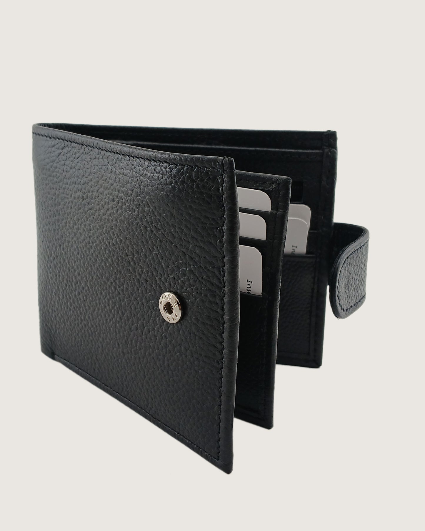 LockFold Leather Bifold Wallet