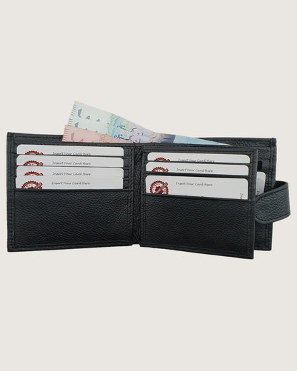 LockFold Leather Bifold Wallet